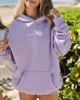 Dreamy Orchid Puff Sleeve Hoodie for Cozy Everyday Style