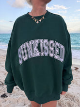 Varsity Embroidered Sweatshirt in Winter Green for Cozy Everyday Style
