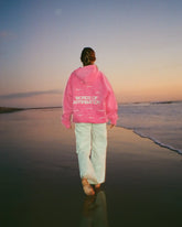 Vintage Washed Pink Hoodie with Inspirational Affirmation Print