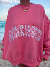 Pink Hibiscus Embroidered Varsity Sweatshirt for Effortless Street Style