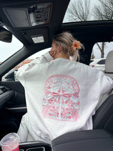 Tropical Palms Pearl Grey Sweatshirt for Effortless Everyday Style