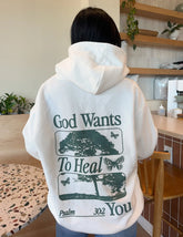 Inspiring God Heals Hoodie for Comfort and Faith