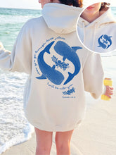 Inspirational Double Sided Whale Shark Hoodie with Bible Verse Isaiah 43:2