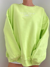 Fresh Lime Green Cotton Sweatshirt for Everyday Effortless Style