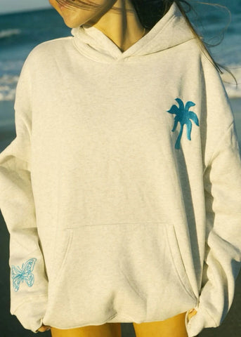 Butterfly Embroidered Hoodie for Everyday Hope and Cozy Style