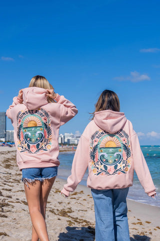 Sunset Wave Hoodie for Effortless Beach Style and Cozy Vibes