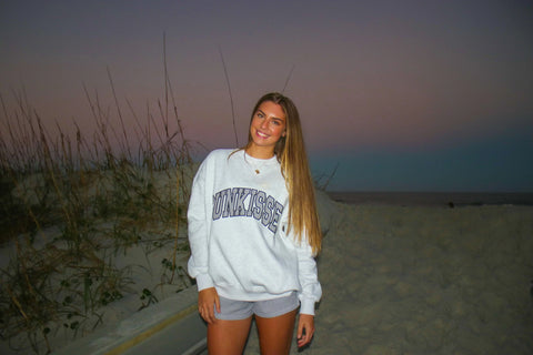 Classic Black Seersucker Stripe Sweatshirt for Effortless Preppy Style