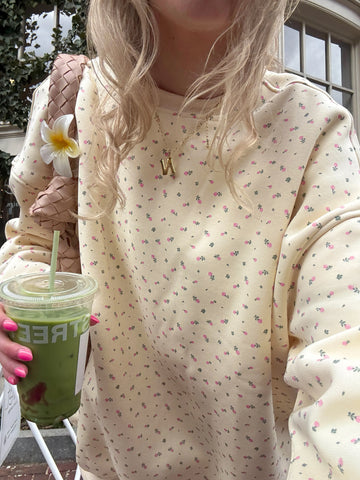 Toasted Cream Rose Sweatshirt for Cozy Everyday Style