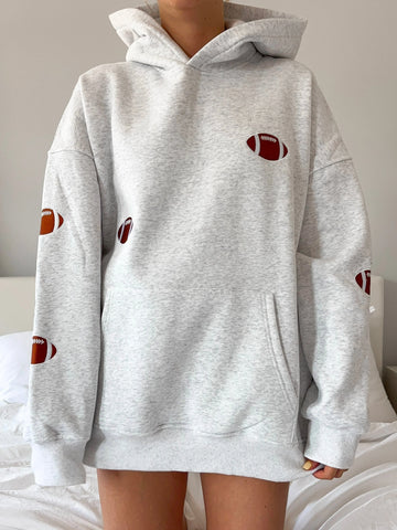 Embroidered Football Hoodie for Game Day Style and Everyday Comfort