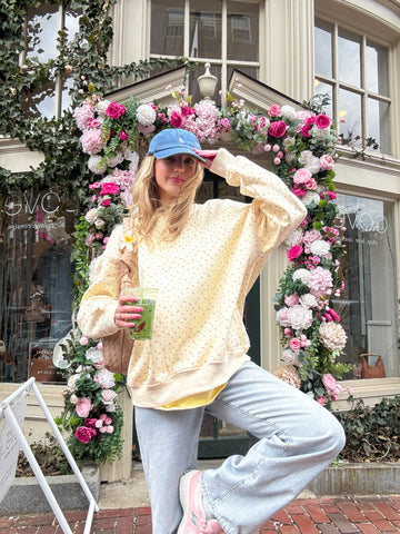Toasted Cream Rose Sweatshirt for Cozy Everyday Style