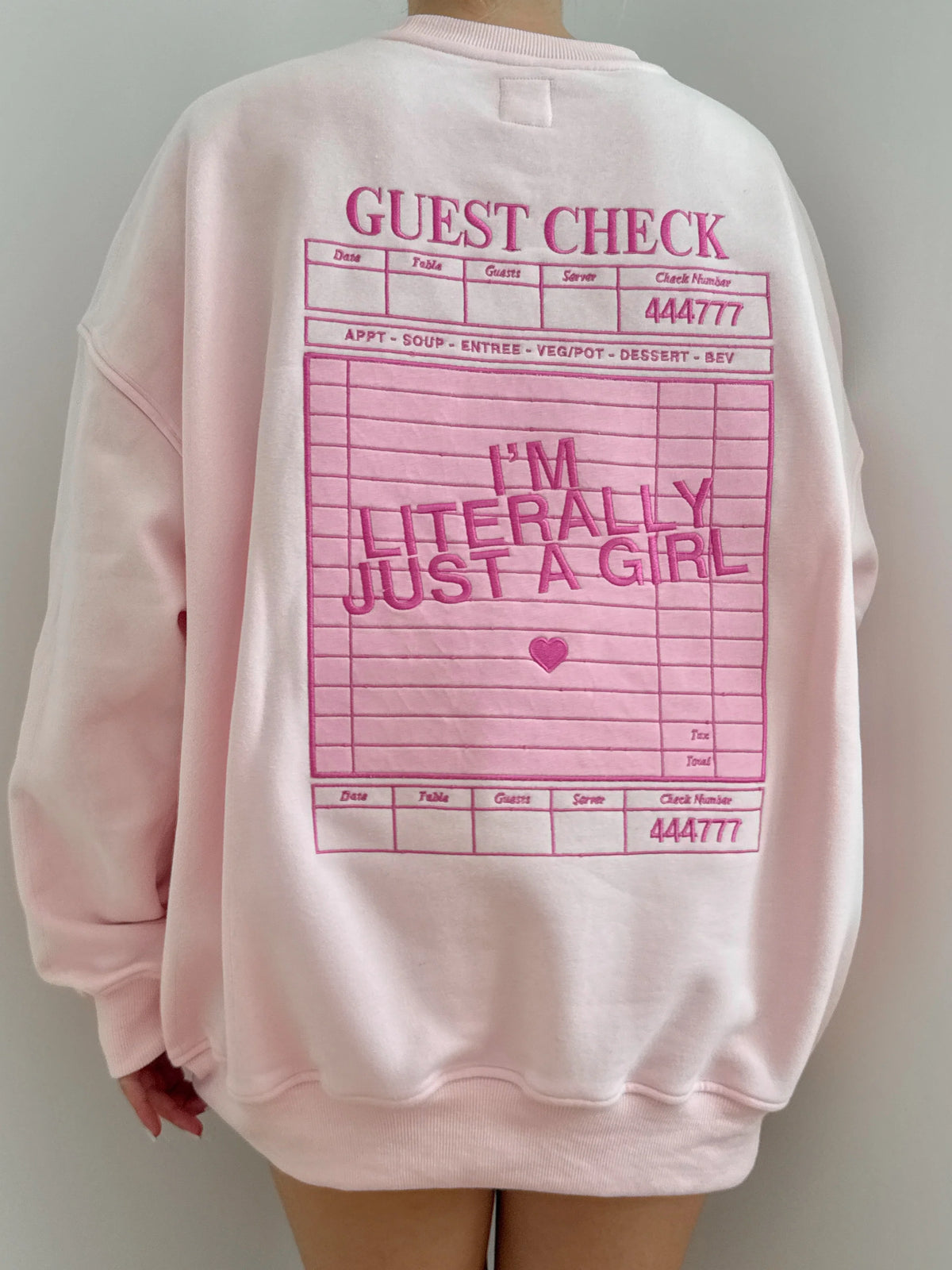 Effortless 'Just A Girl' Sweatshirt for Everyday Comfort & Style