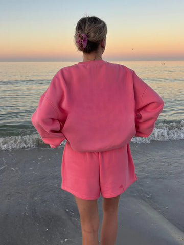Effortless Everyday Pink Sweatshirt for a Cozy & Casual Look