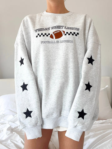 Game Day Embroidered Sweatshirt for Friday Night Lights and Everyday Spirit