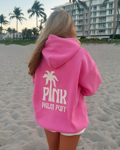 Soft Puff Sleeve Hoodie in Raspberry for Effortless Everyday Style