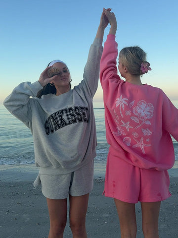 Cozy Grey Varsity Sweatshirt with Embroidered Details for Effortless Everyday Style