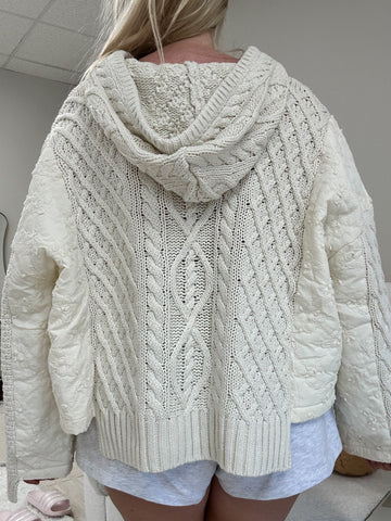 Cozy Quilted Hoodie Sweater for Everyday Comfort and Style