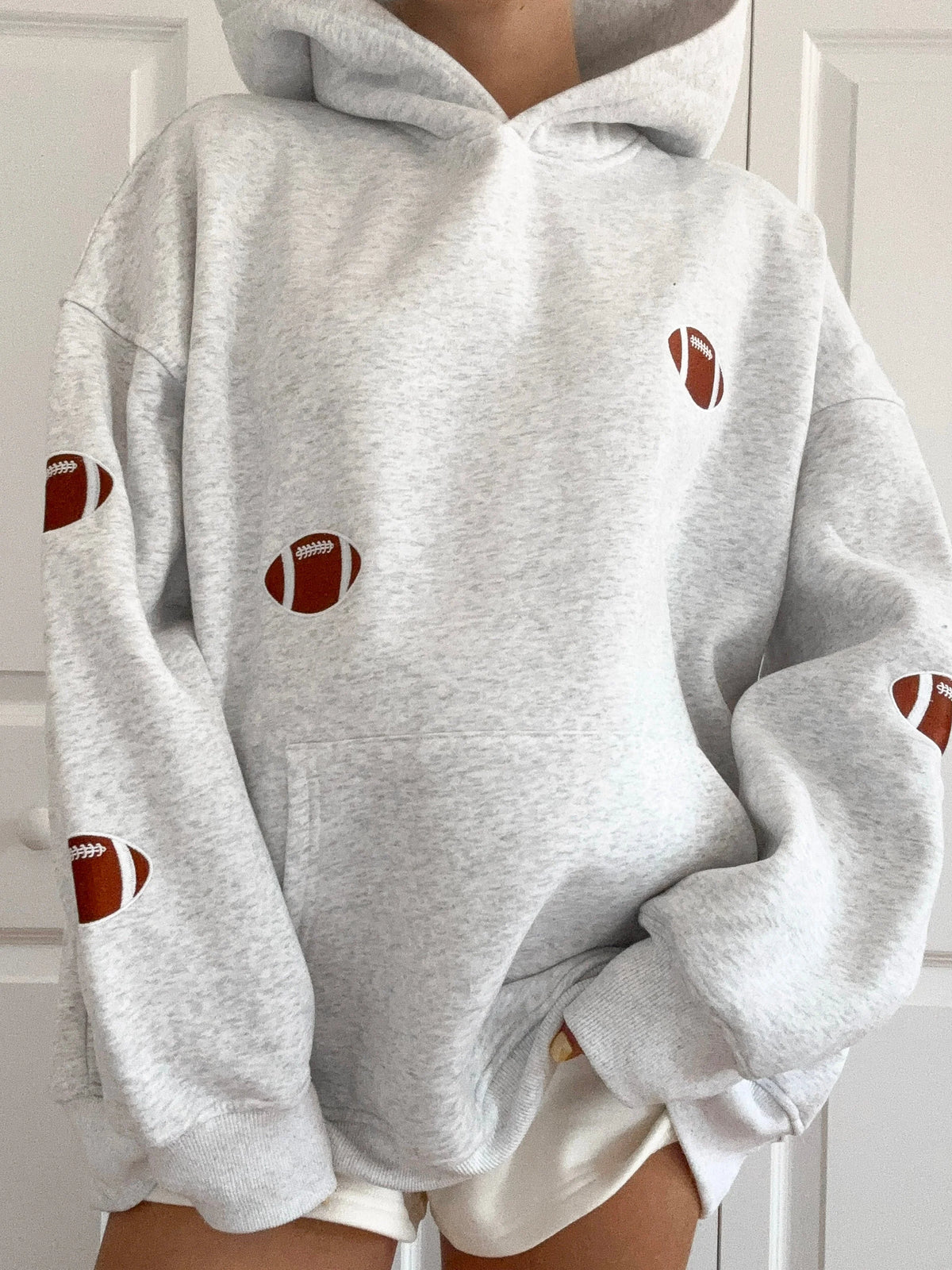 Embroidered Football Hoodie for Game Day Style and Everyday Comfort