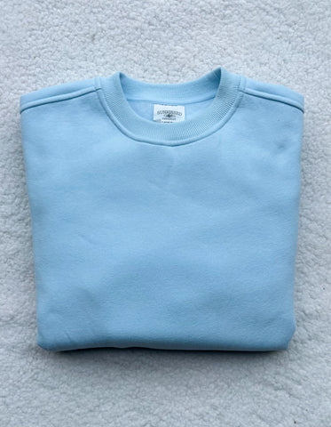 Soft Icy Blue Oversized Sweatshirt for Effortless Everyday Style