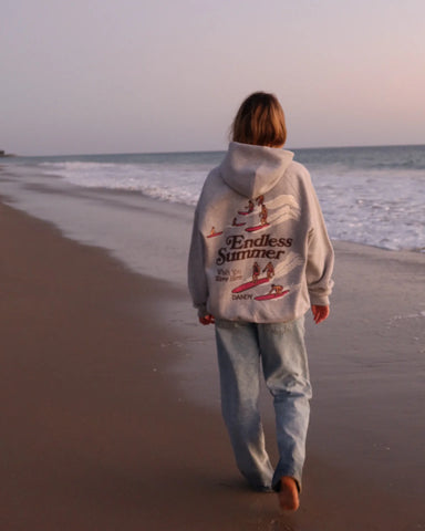 Oversized Lux Hoodie for Endless Summer Vibes in Dark Heather