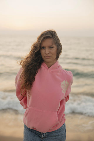 Vintage Bubblegum Embroidered Hoodie for Effortless Sunny Day Style