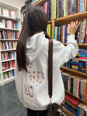 Cozy Grey Reindeer Hoodie for Winter Outfits and Festive Style