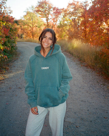 Pine Green Oversized Hoodie for Cozy Adventure Outfits