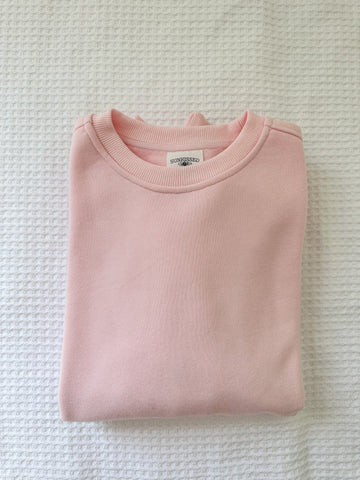 Soft Pink Everyday Sweatshirt for Effortless Casual Style