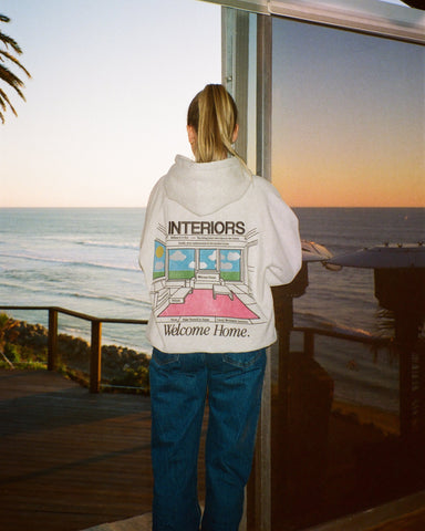 Heather Gray Oversized Hoodie with Embroidered Details for Cozy Everyday Style