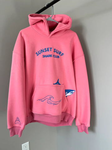 Embroidered Shark Hoodie for Ocean Conservation and Cozy Street Style
