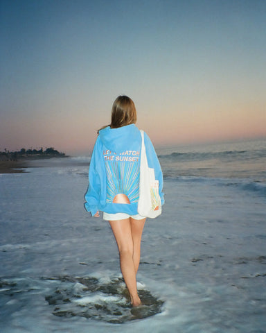 Oversized Embroidered Hoodie for Sunset Walks and Cozy Evenings