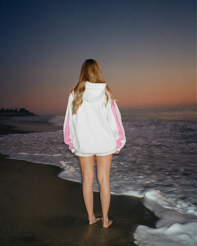 Oversized Pink Stripe Hoodie for Cozy Everyday Style