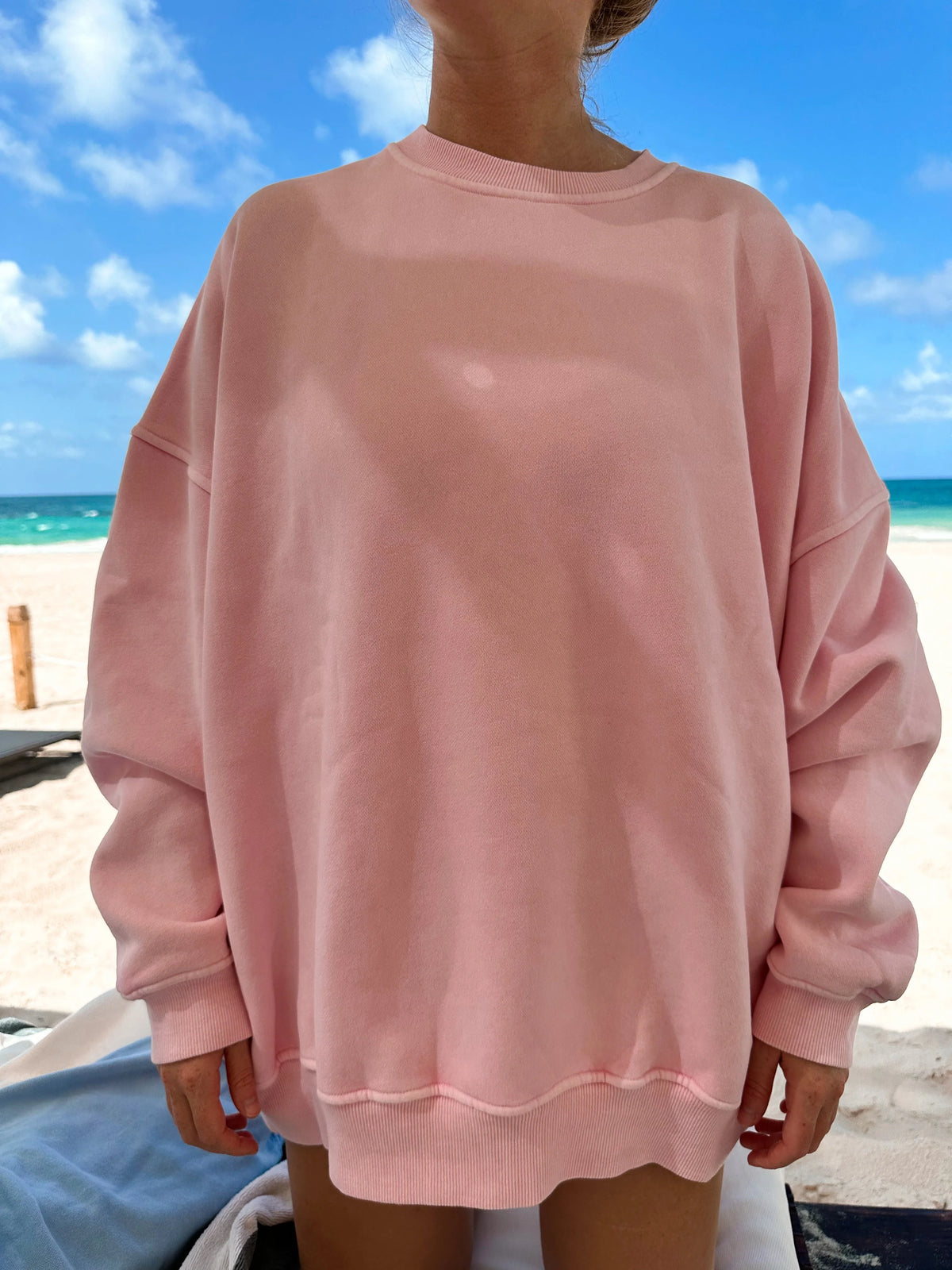 Vintage Pink Washed Sweatshirt for Effortless Everyday Style