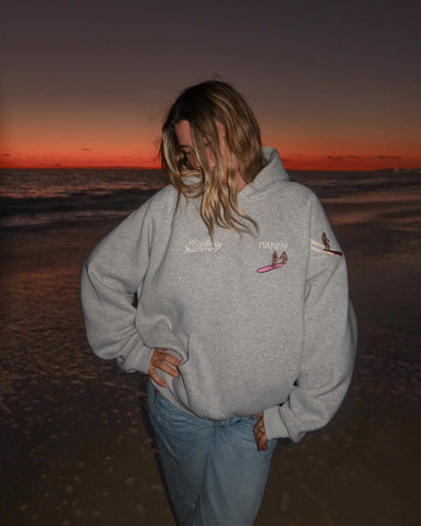 Oversized Lux Hoodie for Endless Summer Vibes in Dark Heather