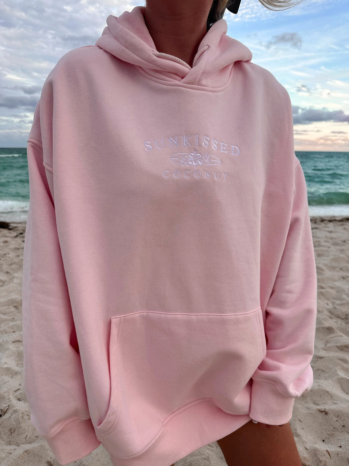 Cozy Pink Embroidered Hoodie for Effortless Everyday Style