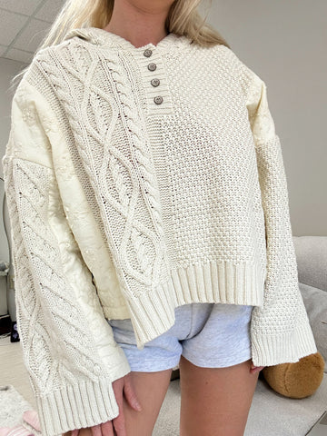 Cozy Quilted Hoodie Sweater for Everyday Comfort and Style