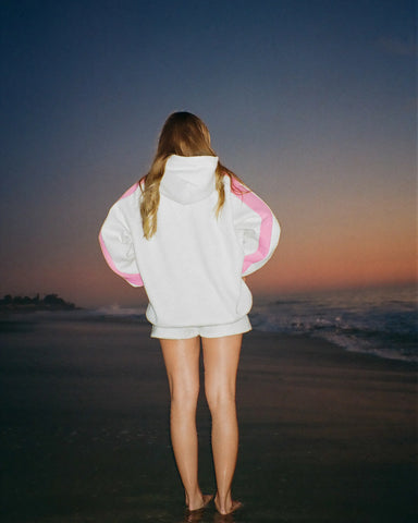 Oversized Pink Stripe Hoodie for Cozy Everyday Style
