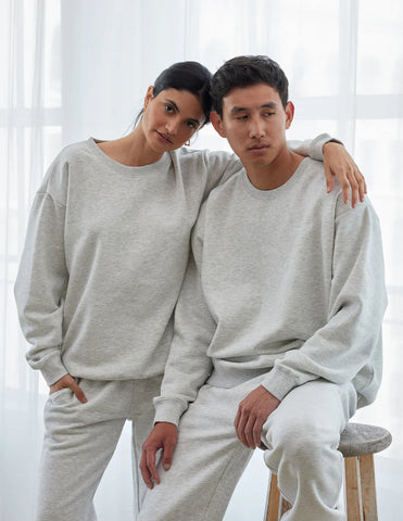 Cloud Grey Everyday Crewneck for Effortless Comfort & Style