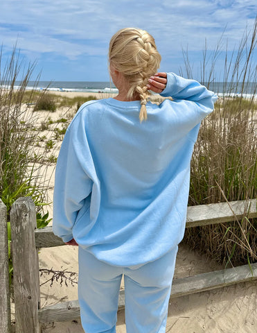Dream Blue Crewneck Sweatshirt for Everyday Cozy Comfort