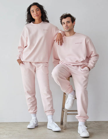 Effortless Everyday Unisex Crewneck in Soft Lotus Pink