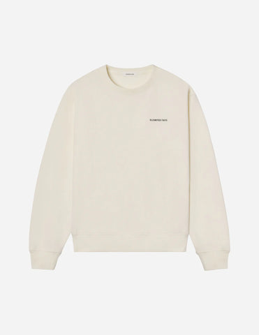Cozy White Sand Crewneck Sweatshirt for Effortless Everyday Style