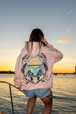 Sunset Wave Hoodie for Effortless Beach Style and Cozy Vibes