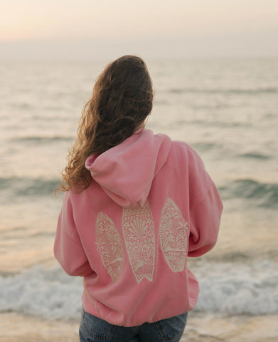 Vintage Bubblegum Embroidered Hoodie for Effortless Sunny Day Style
