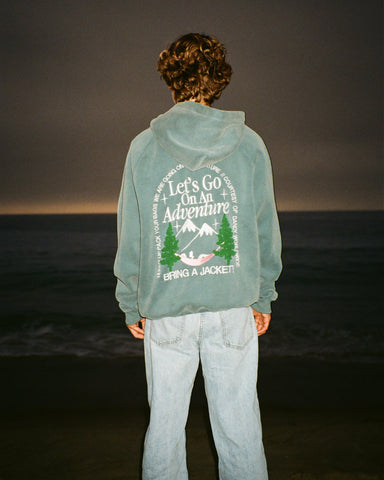 Pine Green Oversized Hoodie for Cozy Adventure Outfits