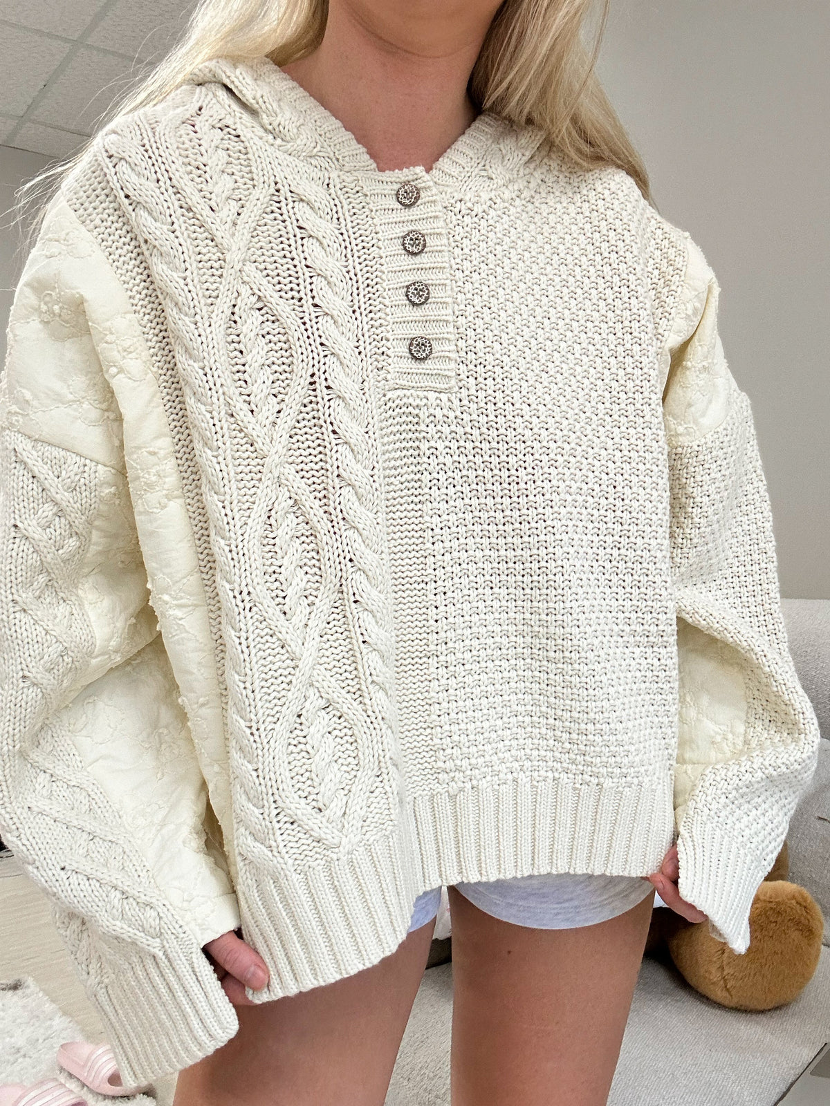 Cozy Quilted Hoodie Sweater for Everyday Comfort and Style