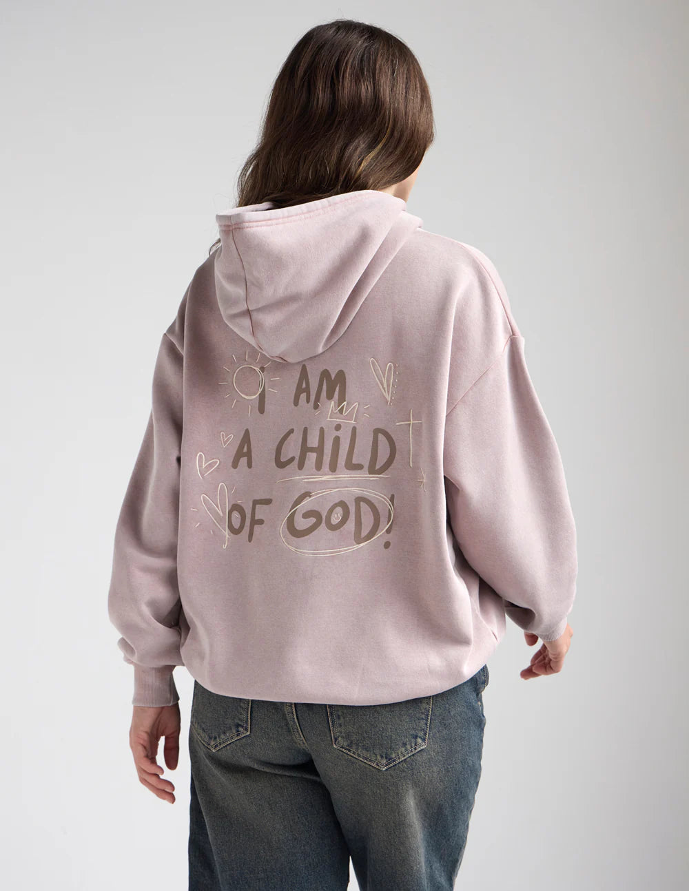 Cozy Brown Unisex Hoodie with Inspirational Embroidery | Faith & Comfort