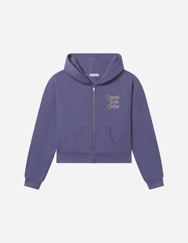 Plum Oversized Zip Hoodie for Cozy Everyday Style