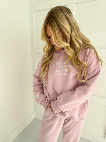 Mauve Mist Hoodie with Inspirational Quote for Cozy Everyday Style