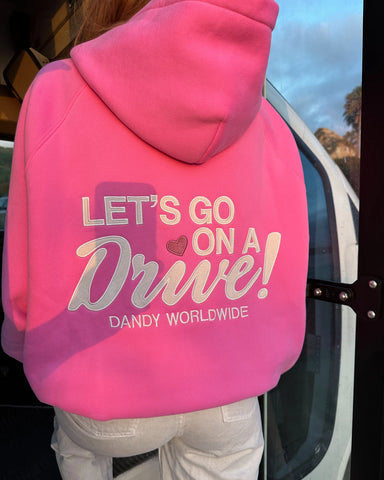 Oversized Pink Hoodie for Cozy Road Trip Vibes and Everyday Comfort