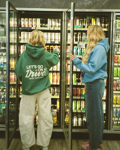 Cozy Green Hoodie for Late Night Drives and Road Trip Adventures