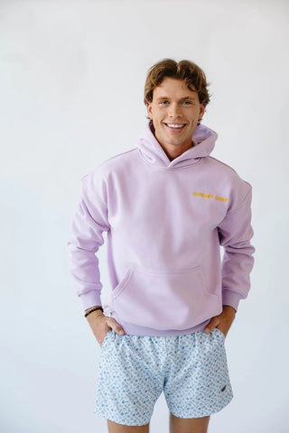 Ocean-Inspired Embroidered Hoodie in Dreamy Purple | Cozy & Conscious